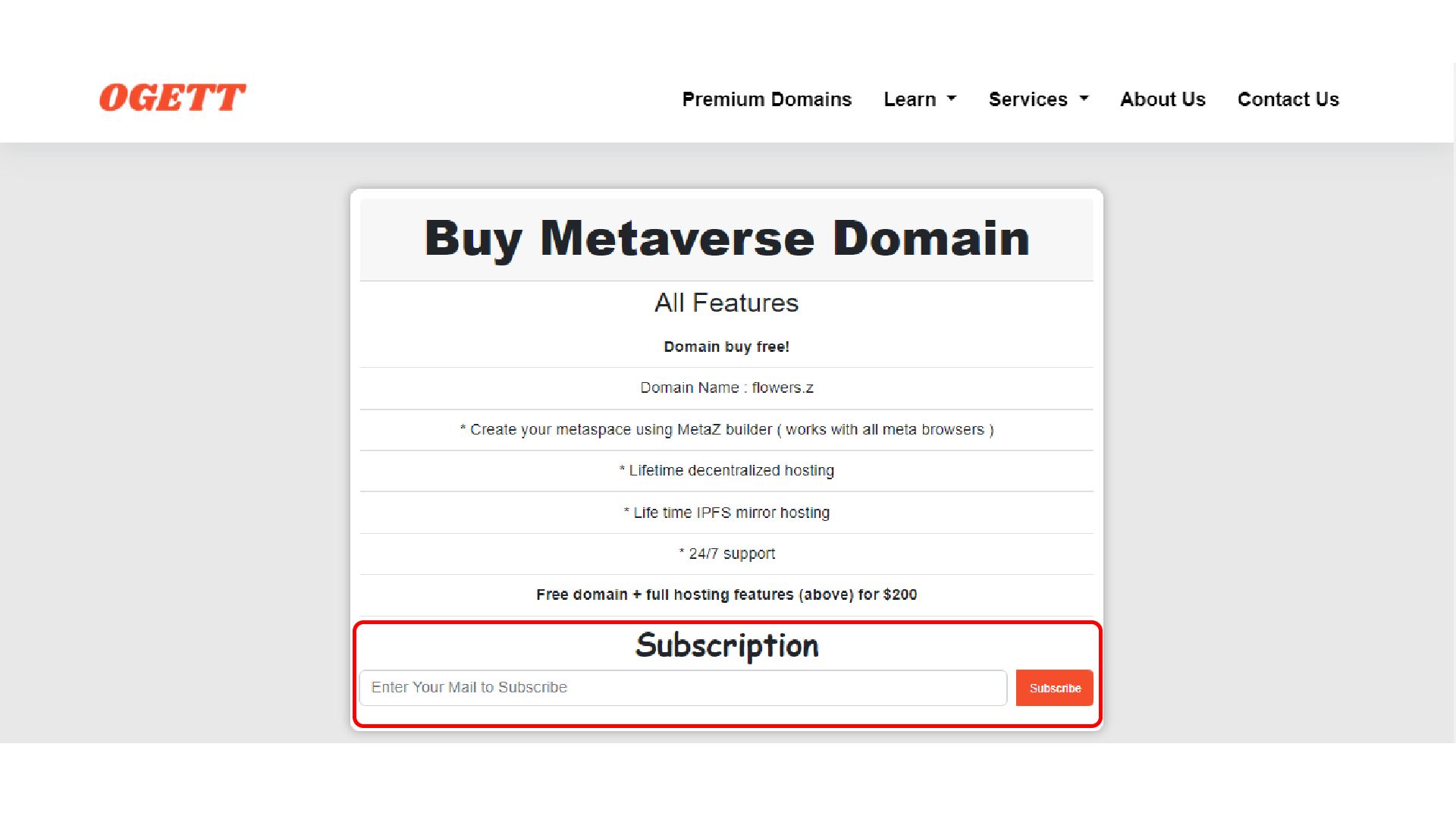 how to get free metaverse domain- step 1